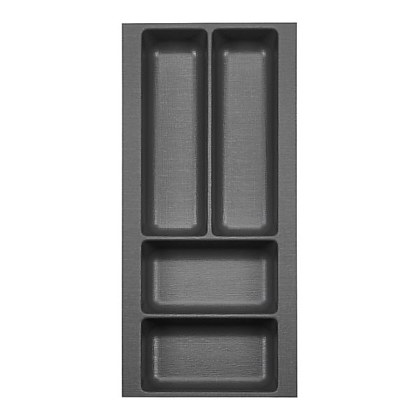 SO-TECH® Besteckeinsatz Orga-Box 2 silbergrau Canvas günstig online kaufen