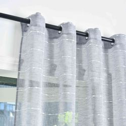 Gardinenbox Gardine (1 St), Ösen, halbtransparent, günstig online kaufen