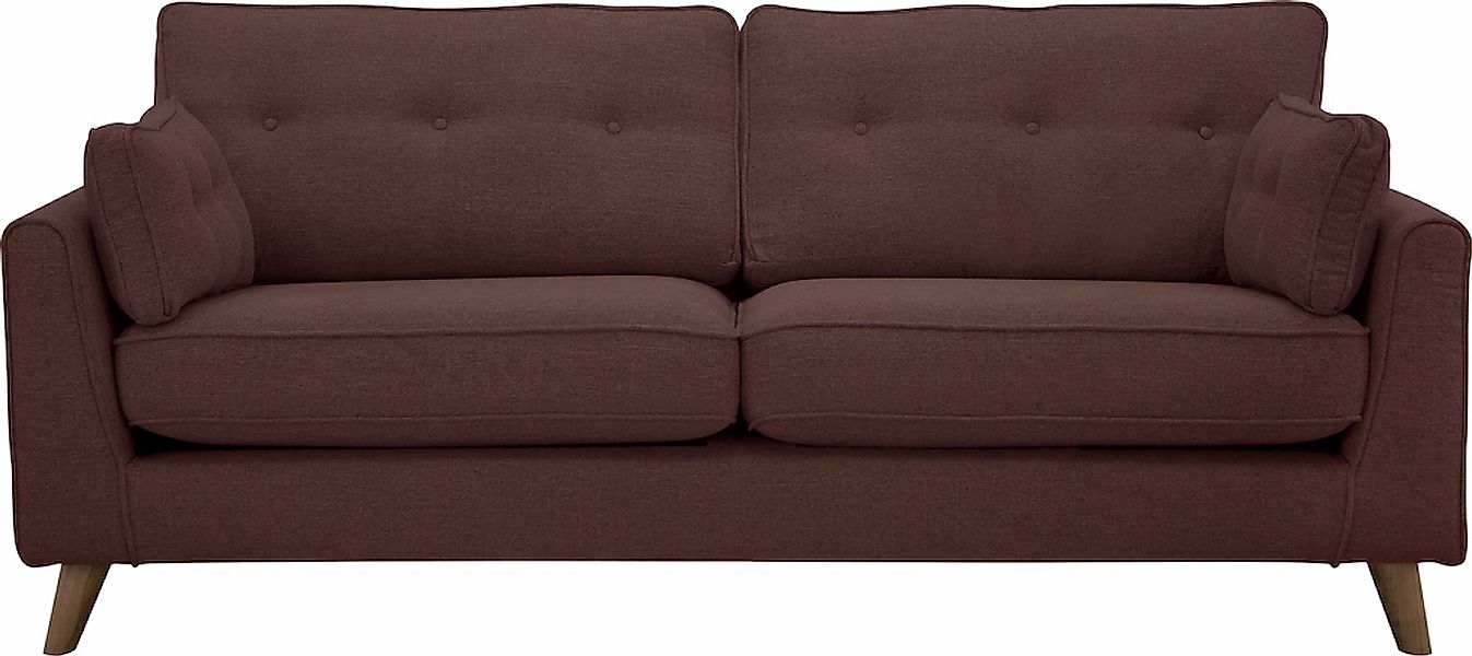 Home affaire 3-Sitzer »Copenhagen« feiner Keder, Kopfheftung im Rücken und günstig online kaufen