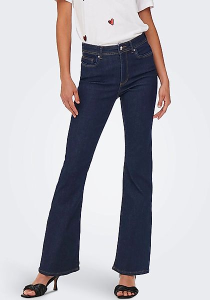 ONLY Bootcut-Jeans "ONLWAUW LIFE HW FLARED RINSE DNM" mit Stretch günstig online kaufen
