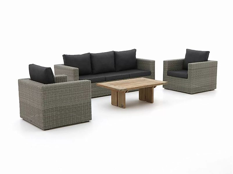 Intenso Carpino/ROUGH-L Sessel-Sofa Lounge-Set 4-teilig günstig online kaufen