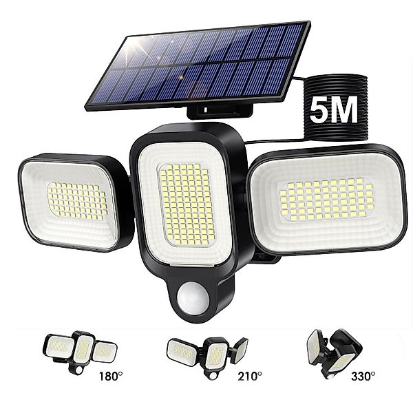 MUPOO LED Solarleuchte 225 LEDs Solarleuchten,3 günstig online kaufen
