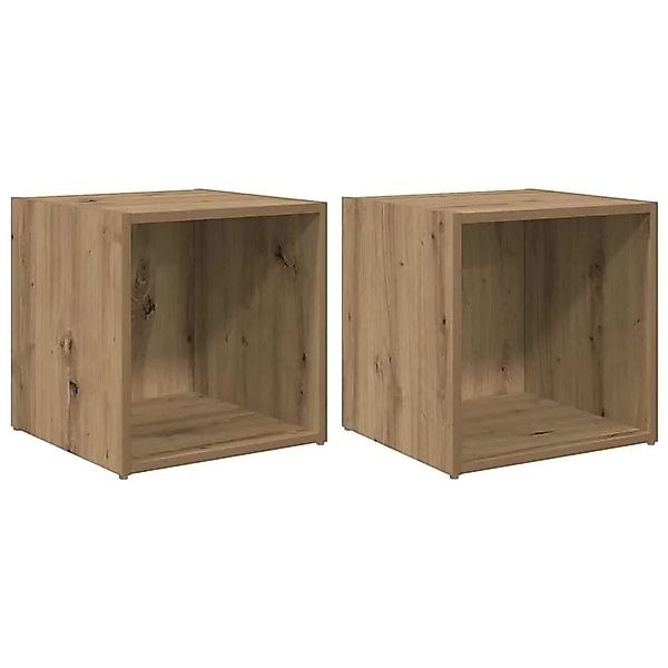 vidaXL TV-Schrankset 2-Tlg Artisan-Eiche 37 x 35 x 37,5 cm 875089 günstig online kaufen