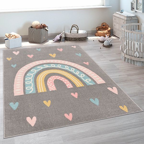 Paco Home Kinderteppich "Nino 887" rechteckig 13 mm Höhe Kurzflor, Spieltep günstig online kaufen