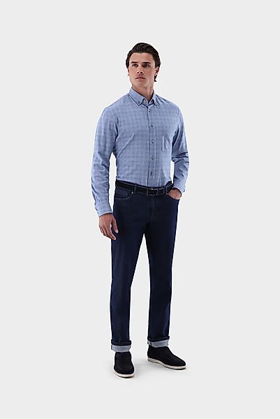 Flanellhemd mit Karomuster Tailor Fit günstig online kaufen