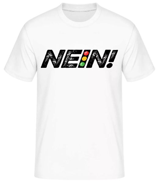 Nein Ampel · Männer Basic T-Shirt günstig online kaufen