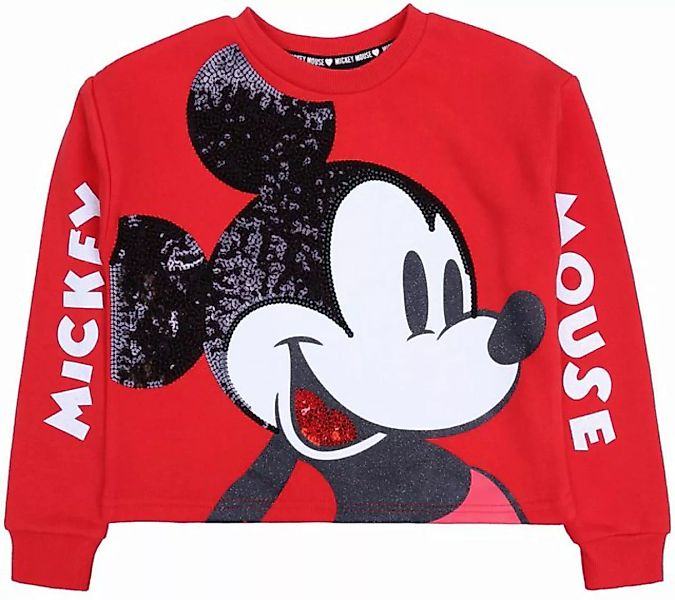 Sarcia.eu Sweatshirt Rote Bluse mit langen Ärmel Mickey Mouse DISNEY 9-10 J günstig online kaufen