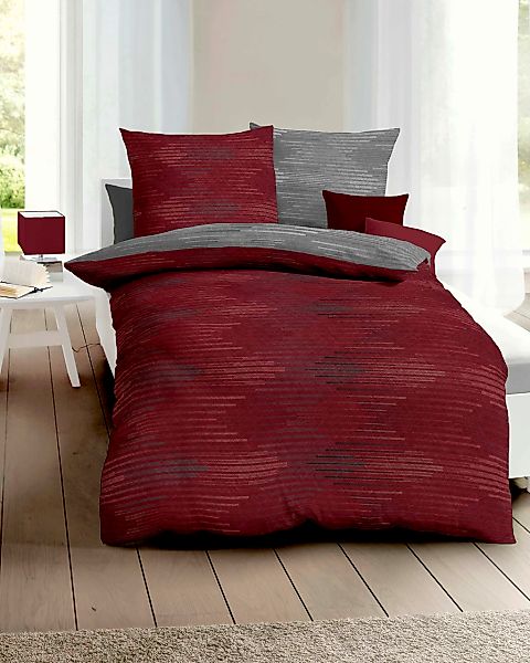 Kaeppel Wendebettwäsche "Ikat" 3 Stk. tlg. angenehm wärmend günstig online kaufen