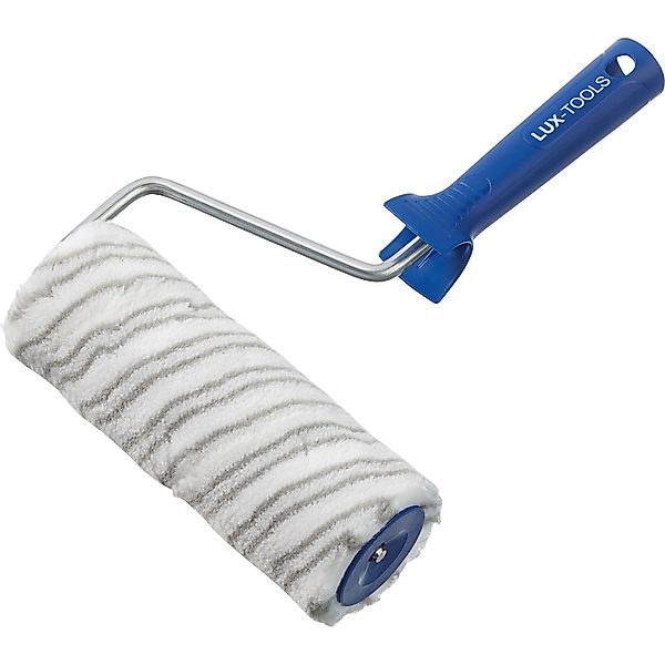 LUX-TOOLS Dispersionsroller 18 cm Polyester Grau-Gestreift Kurzflor günstig online kaufen