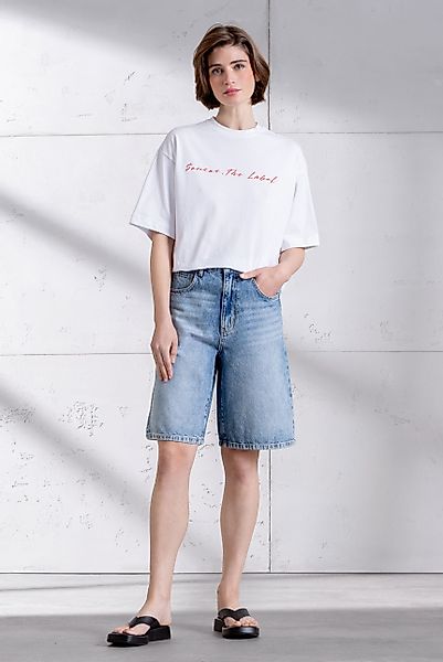 SENSES.THE LABEL Jeansshorts mit hoher Leibhöhe günstig online kaufen