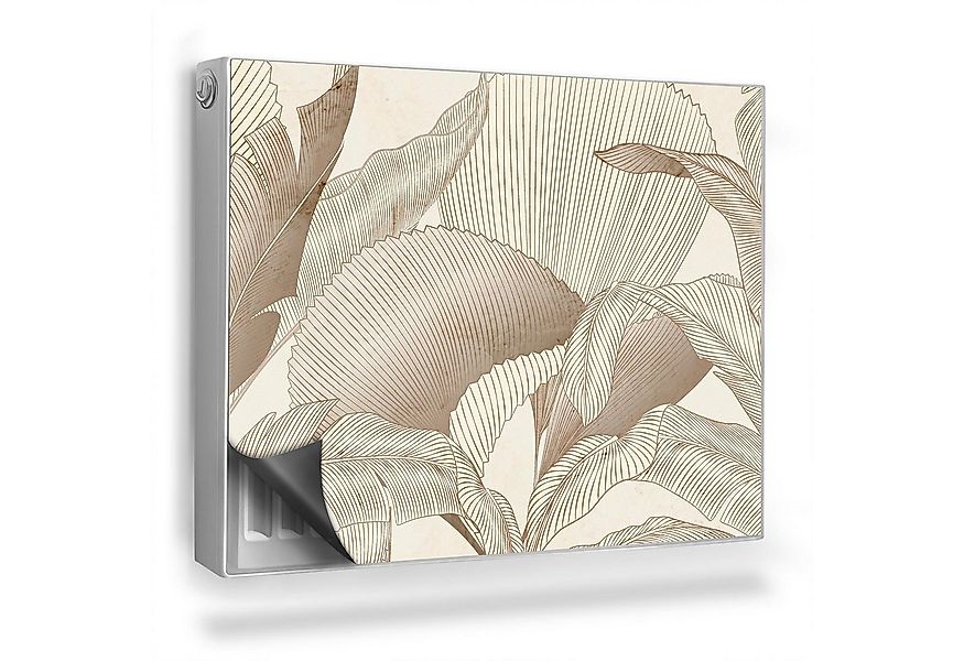 Tulup Magnetfolie Heizkörperverkleidung Boho-Blätter Magnetmatte für Heizkö günstig online kaufen