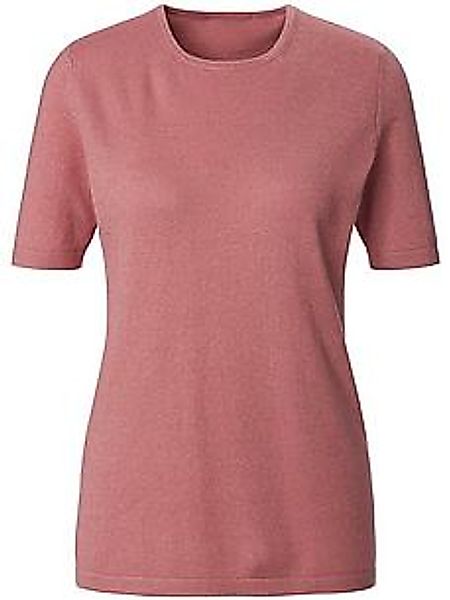 Rundhals-Pullover aus Seide Kaschmir Peter Hahn rosé günstig online kaufen