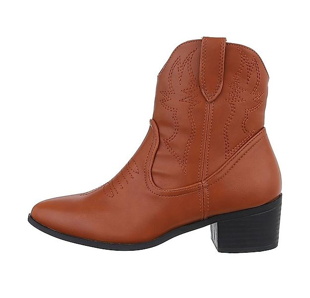 Ital-Design Damen Cowboyboots Western Westernstiefelette (85136123) Blockab günstig online kaufen