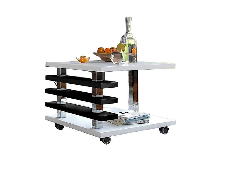 designimpex Couchtisch mit ROLLEN DC-2 Weiß günstig online kaufen