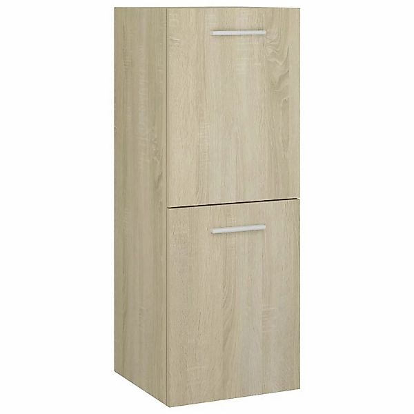 Badezimmerschrank Sonoma-eiche 30x30x80 Cm Spanplatte günstig online kaufen