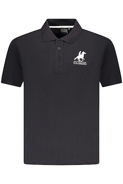 U.S. GRAND POLO Poloshirt Elegantes Herren Kurzarm-Poloshirt in Schwarz mit günstig online kaufen
