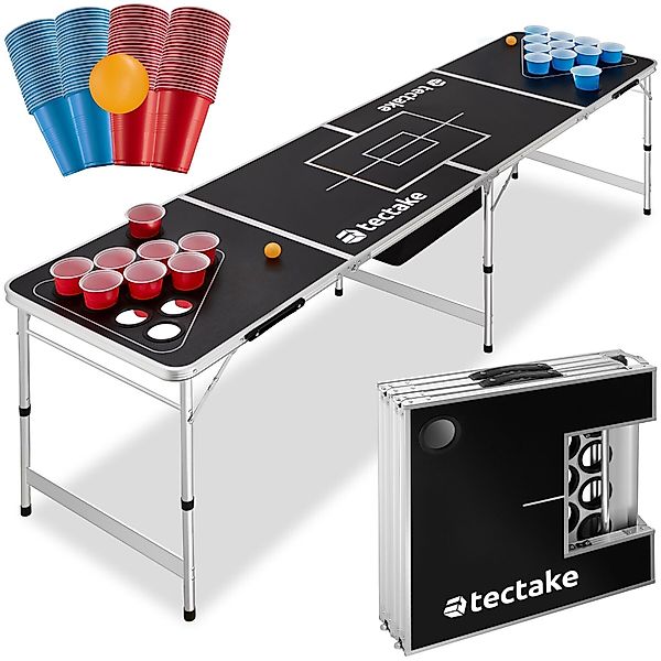 tectake Spieltisch Bierpong-Tisch, aus Aluminium mit günstig online kaufen