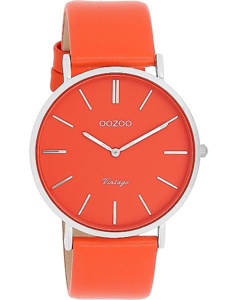 OOZOO Quarzuhr Vintage Damenuhr C20320 Orange günstig online kaufen