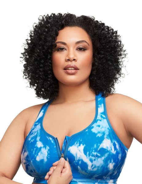 GLAMORISE Bügelloser BH Sport-BH mit Reißverschluss günstig online kaufen