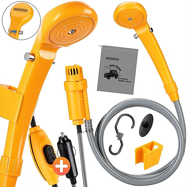 Deuba Gartendusche, Campingdusche 12V KFZ-Adapter Tragetasche günstig online kaufen