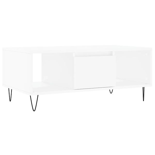vidaXL Couchtisch Weiß 90x50x36,5 cm Holzwerkstoff 830588 günstig online kaufen