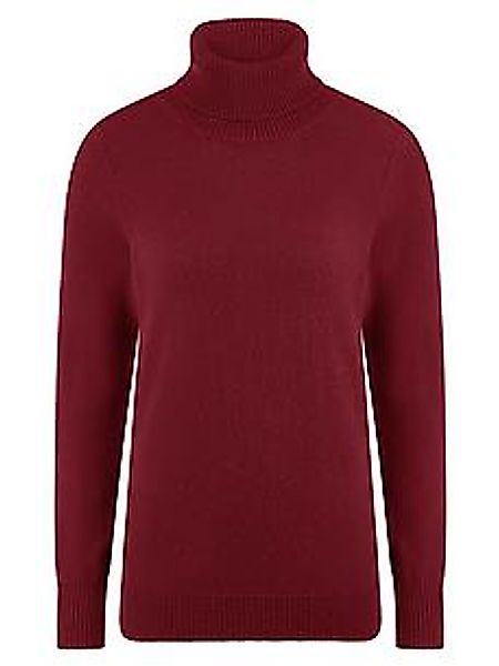 Rollkragen-Pullover aus 100% Premium-Kaschmir Peter Hahn Cashmere rot günstig online kaufen