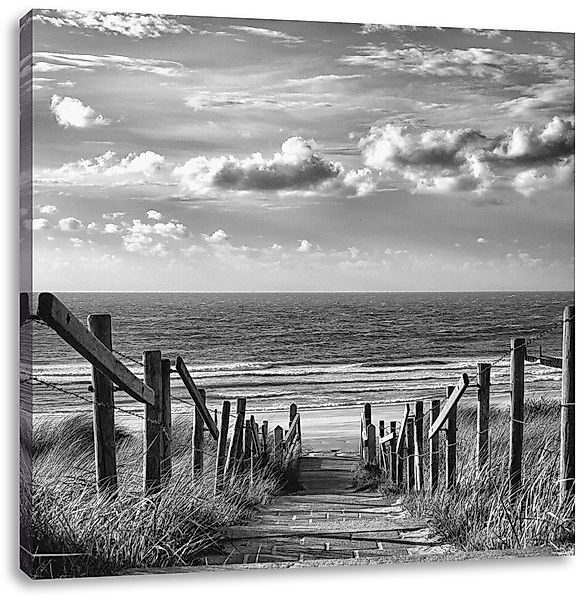 Pixxprint Leinwandbild Weg zum Strand am günstig online kaufen