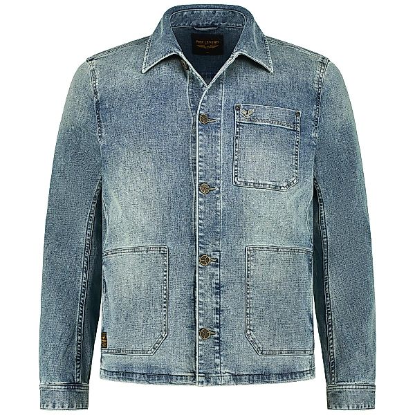 PME LEGEND Jeansjacke mit Stretch Farbe blau Größe: 5XL günstig online kaufen