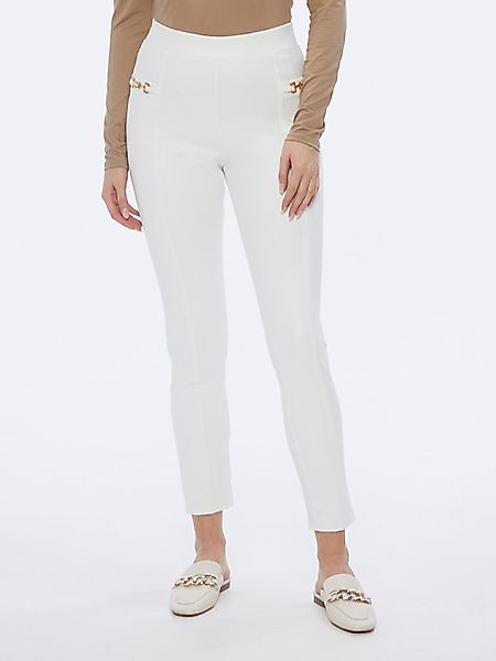 MONACO blue Lederimitathose Schlupfhose koerpernah mit günstig online kaufen