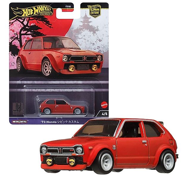 Hot Wheels Spielzeug-Rennwagen Honda Civic 1973 HRV85 Hot Wheels Car Cultur günstig online kaufen