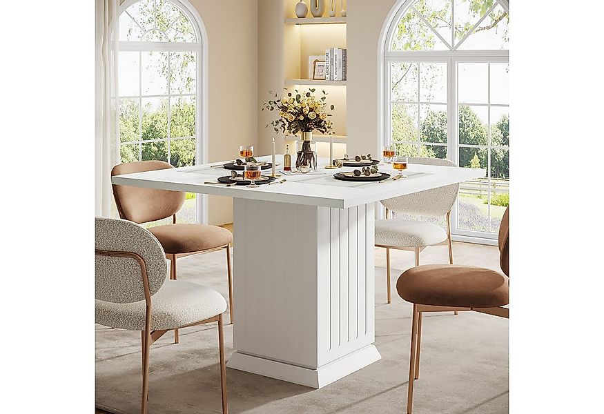 Tribesigns Esstisch Platz Esstisch für 4 Personen,90 x 90 x76CM Küchentisch günstig online kaufen