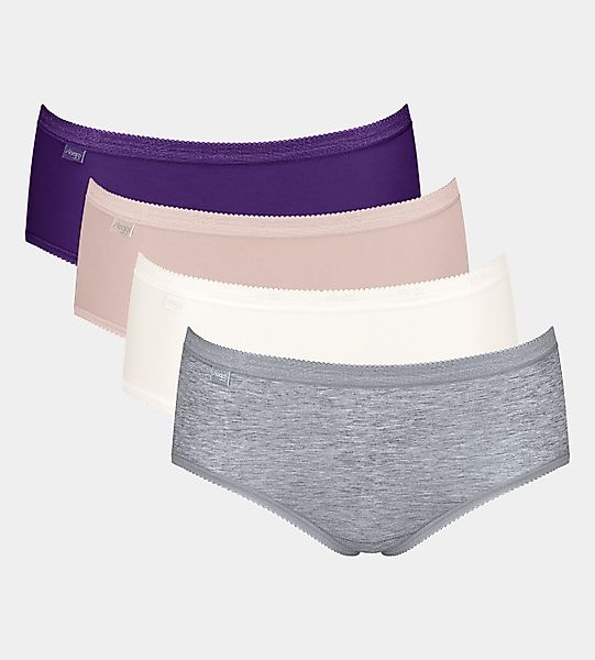 sloggi Midislip "Basic+", (4er Pack), Baumwollmix, elastisch, weiche Nähte, günstig online kaufen