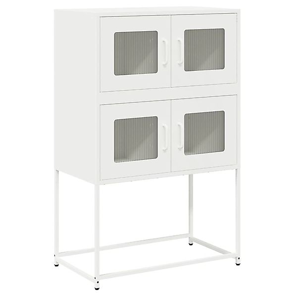 vidaXL Highboard Weiß 68x39x107 cm Stahl 853349 günstig online kaufen