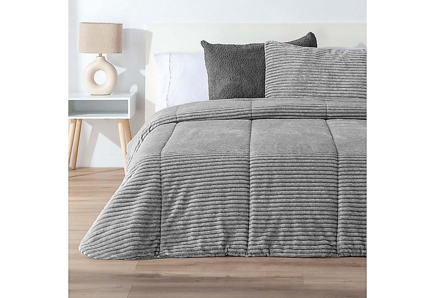 Überwurf Weiche Steppdecke, Manterol, 235x260cm, 2 x Kissenbezüge 50x70cm, günstig online kaufen