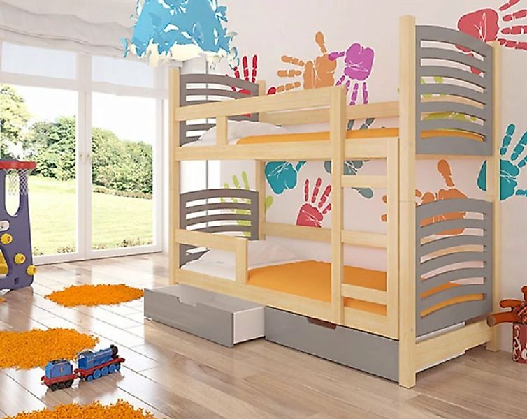 Feldmann-Wohnen Hochbett OSUNA (Etagenbett mit 2 Schlafgelegenheiten) Farbe günstig online kaufen