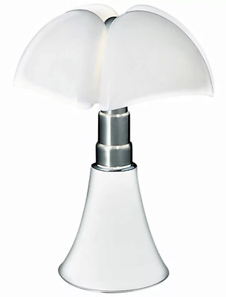Tischleuchte Pipistrello LED metall plastikmaterial weiß / H 66 bis 86 cm - günstig online kaufen