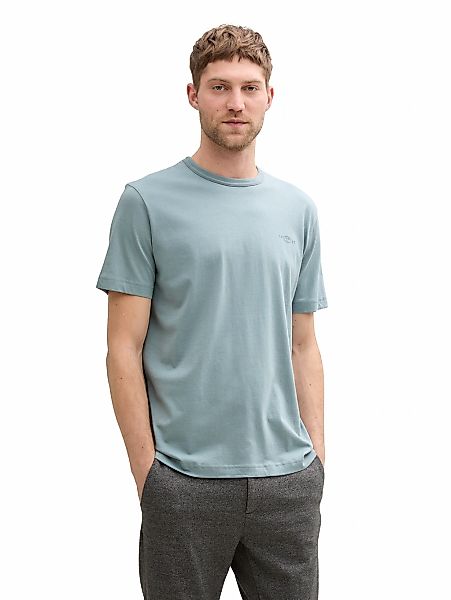 TOM TAILOR T-Shirt, (Packung, 2 tlg.), mit Ton-in-Ton Logo günstig online kaufen