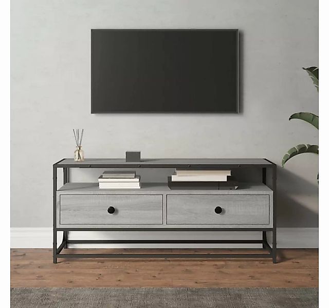 furnicato TV-Schrank Grau Sonoma 100x35x45 cm Holzwerkstoff günstig online kaufen