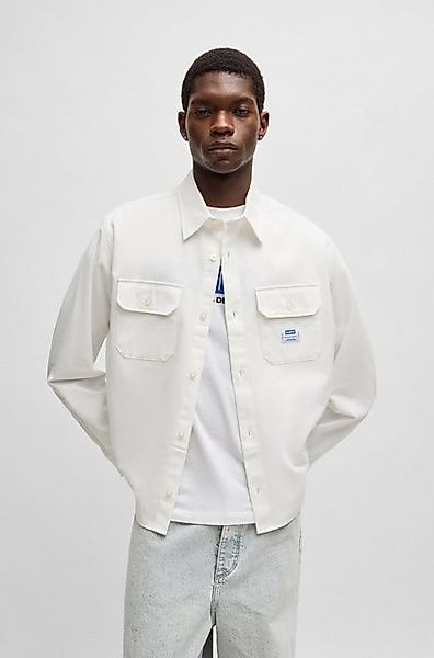 HUGO Blue Langarmhemd Ekynone mit Brusttaschen günstig online kaufen