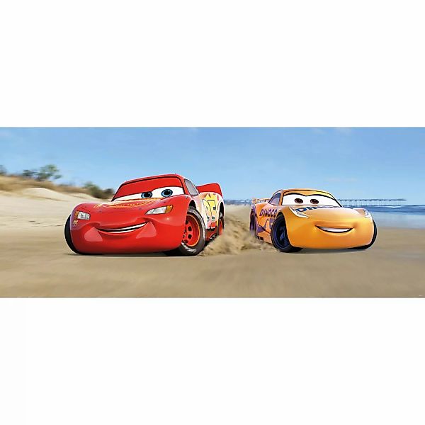 Komar Fototapete Cars3 Beach B/L: ca. 100x250 cm günstig online kaufen