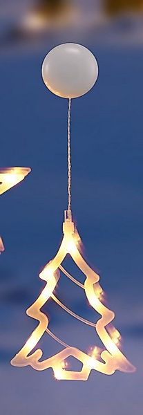 HI LED-Dekofigur Beleuchtete Fenster Dekoration Silhouette Engel Stern Tann günstig online kaufen