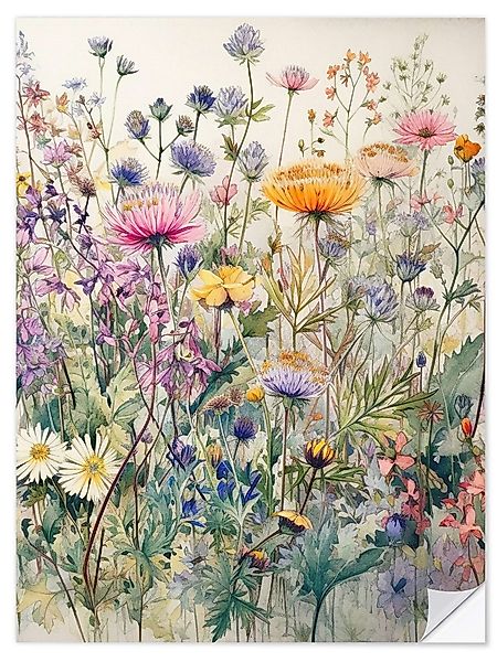 Posterlounge Wandfolie Ryley Gray, Wildblumen II, günstig online kaufen