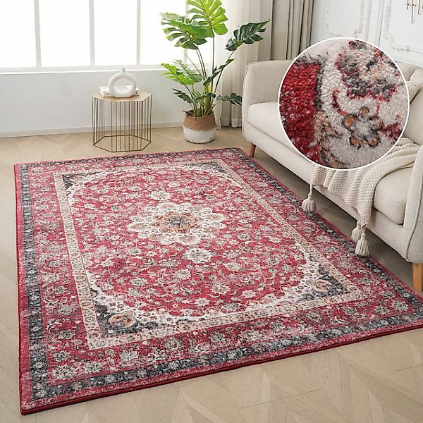 my home Teppich »Omar, Druckteppich, orientalisches Design, mehrfarbig, bed günstig online kaufen