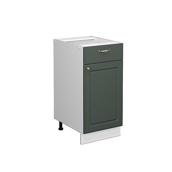 Vicco Midischrank Fame-Line Grün-Gold Landhaus/Weiß 40 x 82 cm ohne Arbeits günstig online kaufen