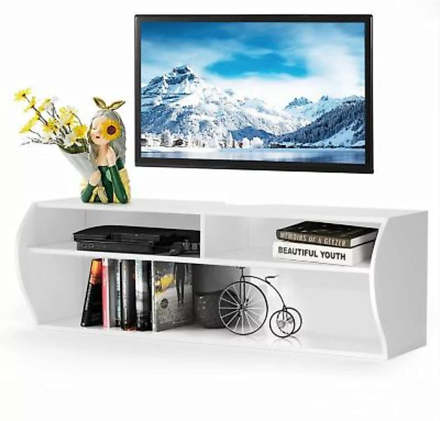COSTWAY® TV Schrank hängend und freistehend weiß günstig online kaufen