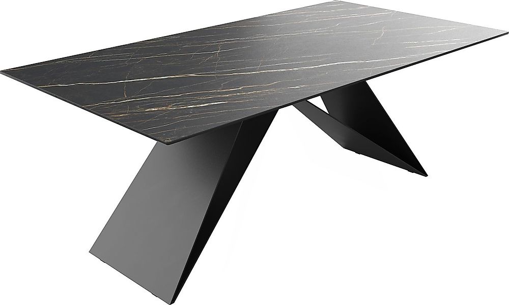 DELIFE Esstisch Edge, Keramik Laminam®Noir Desir günstig online kaufen