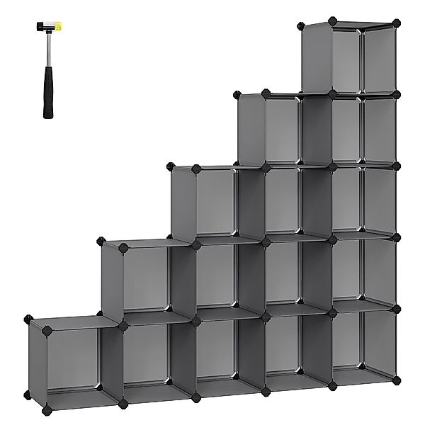 SONGMICS Stufenregal Schuhregal, Regalsystem, DIY Würfelregal günstig online kaufen