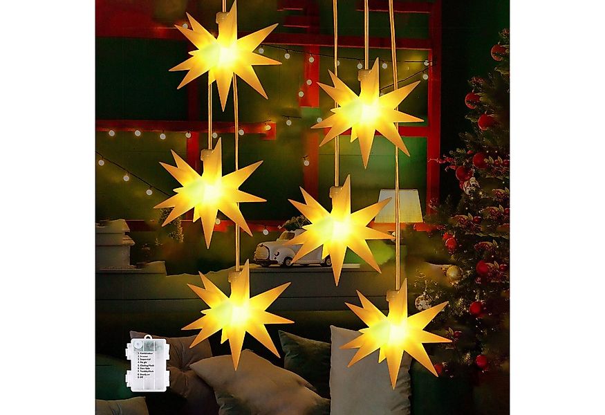 Salcar LED-Lichterkette 3D LED Weihnachtsstern Beleuchtet LED Explodierende günstig online kaufen