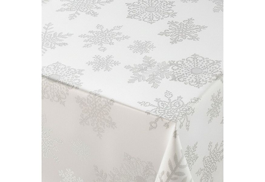 Beautex Tischdecke Lurex Tischdecke Weihnachten, Silber Gold glänzend, Weih günstig online kaufen