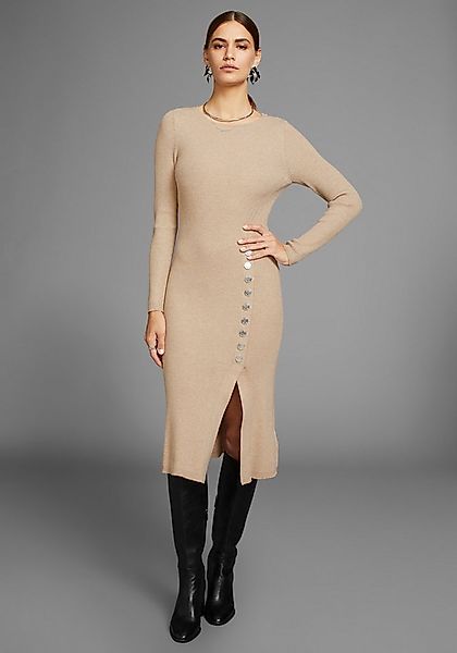 HECHTER PARIS Strickkleid mit Zierknopfleiste günstig online kaufen